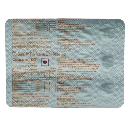 coecoral d3 capsule 15's